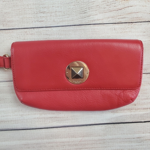kate spade Handbags - Kate Spade Red Leather Wristlet NWOT
